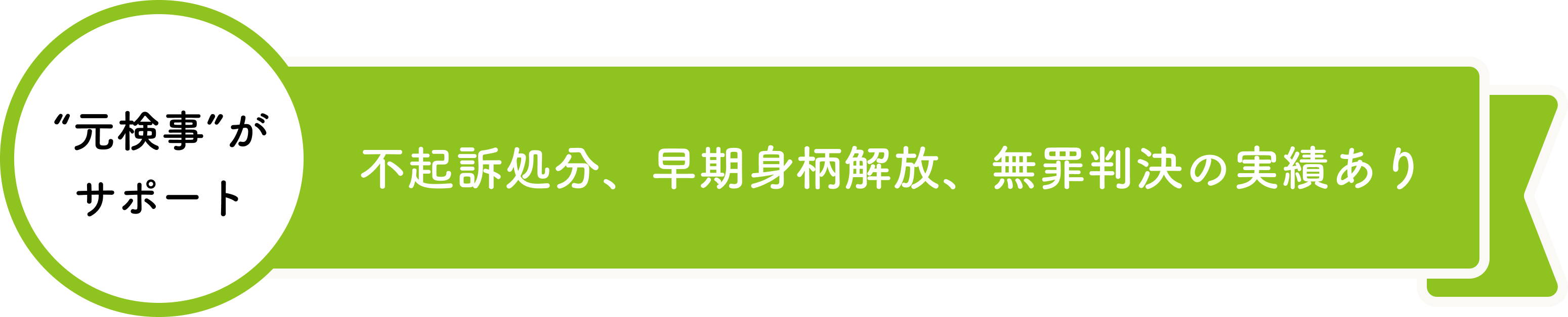 不起訴処分、早期身柄開放、観在判決の実績あり